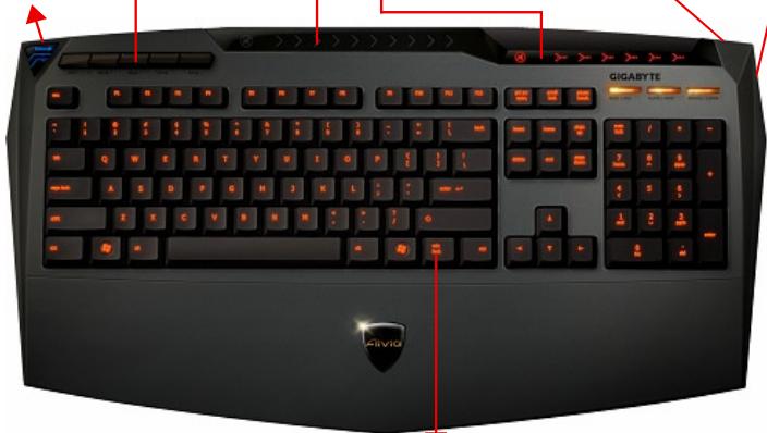 GIGABYTE K8100 - Tastatur Übersicht - 7