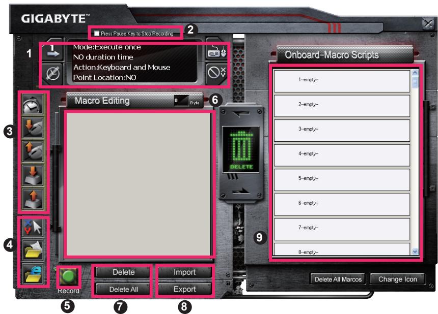 GIGABYTE K8100 - 巨集編輯器 - 1