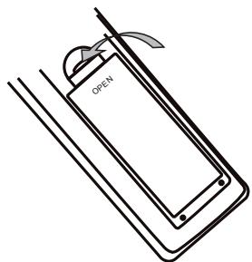 ELAP HYDRIS HD - - Mise en place des piles de la télécommande - 3