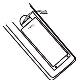 ELAP HYDRIS HD - - Mise en place des piles de la télécommande - 1