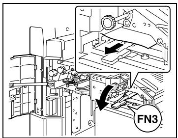 KONICA MINOLTA BIZHUB C252P PHASE3 PRINTER - Dégagement d'un serrage d'agrafes dans la piqueuse à cheval - 3