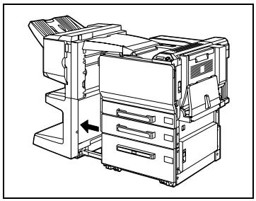 KONICA MINOLTA BIZHUB C252P PHASE3 PRINTER - Pour retirer un serrage d'agrafes dans le module de finition FS-603 - 1