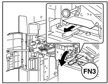 KONICA MINOLTA BIZHUB C252P PHASE3 PRINTER - Dégagement d'un serrage papier dans l'unité de finition FS-514 - 5