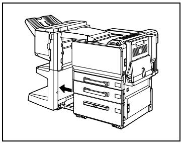 KONICA MINOLTA BIZHUB C252P PHASE3 PRINTER - Dégagement d'un serrage papier dans le module de finition FS-603 - 1