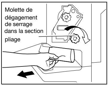 KONICA MINOLTA BIZHUB C252P PHASE3 PRINTER - Dégagement d'un serrage papier dans le module de finition FS-603 - 9