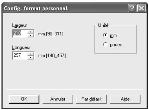 KONICA MINOLTA BIZHUB C252P PHASE3 PRINTER - Enregister les formats personnalisés - 1
