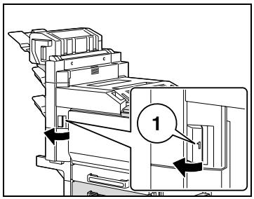 KONICA MINOLTA BIZHUB C252P PHASE3 PRINTER - Dégagement d'un serrage papier dans l'unité de finition FS-514 - 1