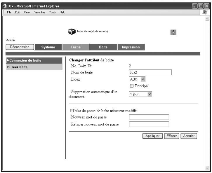 KONICA MINOLTA BIZHUB C252P PHASE3 PRINTER - Changer la configuration de boîte - 1