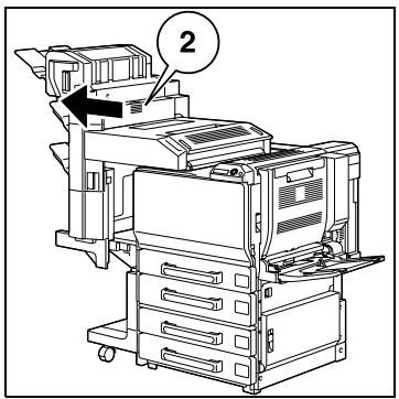 KONICA MINOLTA BIZHUB C252P PHASE3 PRINTER - Dégagement d'un serrage papier dans l'unité de finition FS-514 - 2