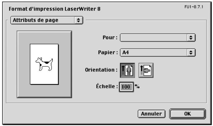 KONICA MINOLTA BIZHUB C252P PHASE3 PRINTER - Boite de dialogue Format d'impression - 1