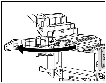 KONICA MINOLTA BIZHUB C252P PHASE3 PRINTER - Dégagement d'un serrage papier dans l'unité de finition FS-514 - 3