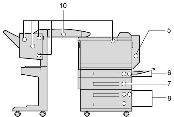 KONICA MINOLTA BIZHUB C252P PHASE3 PRINTER - Indications relatives aux serrages papier - 2