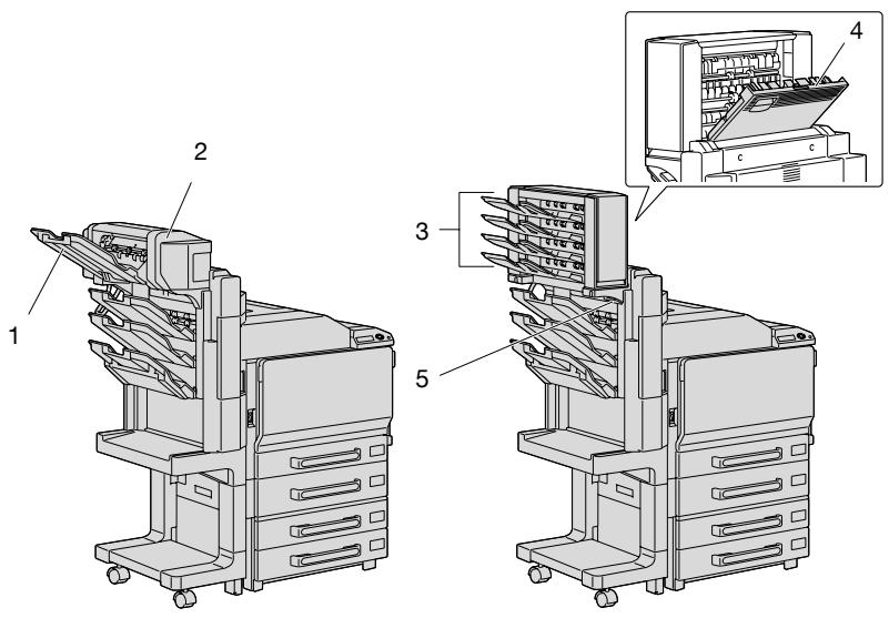 KONICA MINOLTA BIZHUB C252P PHASE3 PRINTER - Piqueuse à cheval SD-503/Kit Bac courrier MT-501 - 1