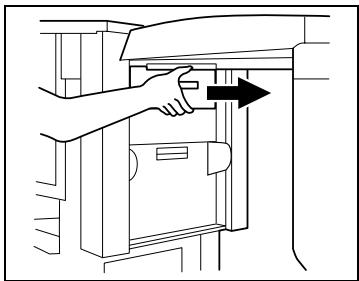 KONICA MINOLTA BIZHUB C252P PHASE3 PRINTER - Pour vider le réceptacle des déchets de perforation de l'unité de finition FS-603 - 2
