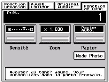 KONICA MINOLTA CF9001 - Lorsque le message "Ajouter du toner" apparait - 1