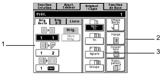 KONICA MINOLTA CF9001 - Utilisation des options Original > Copie appliquées - 1