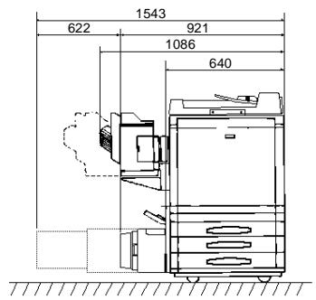 KONICA MINOLTA CF9001 - Espace requis - 1