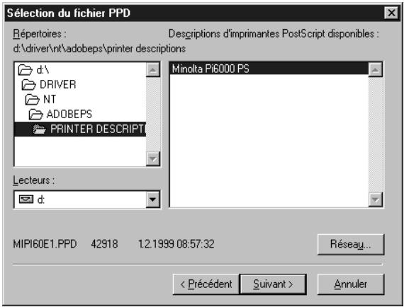 KONICA MINOLTA PI6000 PS - Cliques sur le bouton [Suvant]. - 4