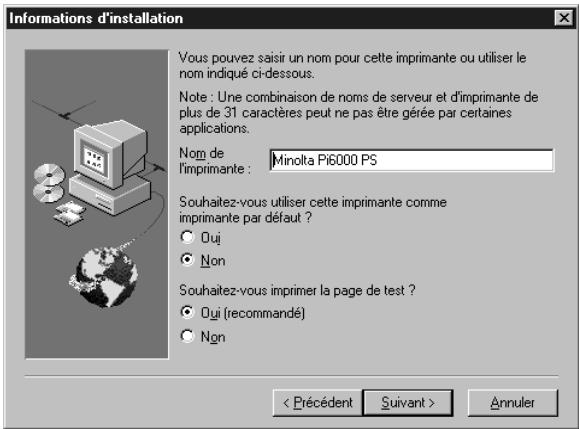 KONICA MINOLTA PI6000 PS - Cliques sur le bouton [Suvant]. - 7