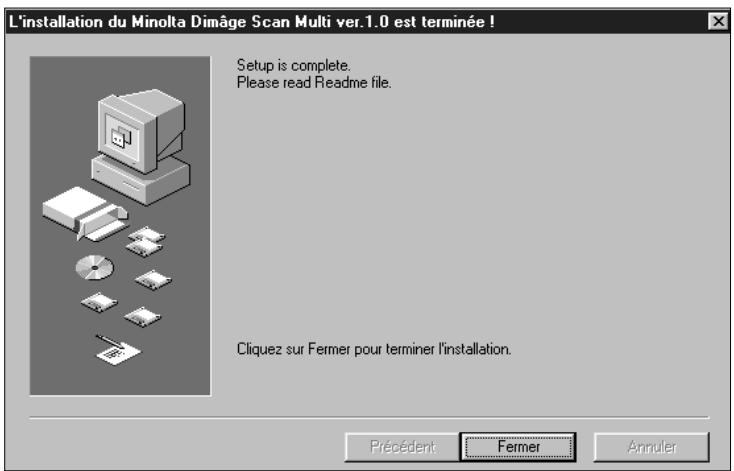 KONICA MINOLTA SCAN MULTI I HARDWARE - Cliquez sur Fermer. - 1