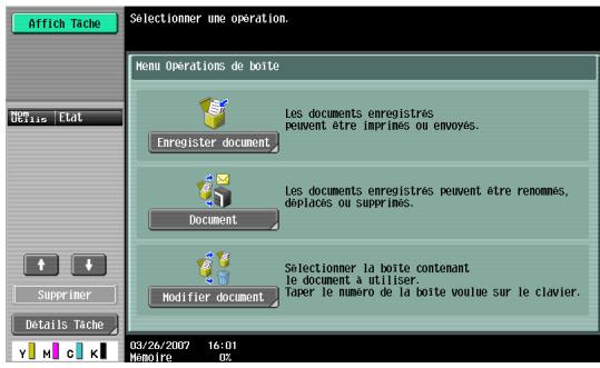 KONICA MINOLTA AU-201 - Sélectionnez à partir du panneau de configuration la tâche d'impression à effectuer. - 4