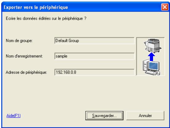KONICA MINOLTA AU-201 - Cliquez sur [Exporter vers le périphérique]. - 2