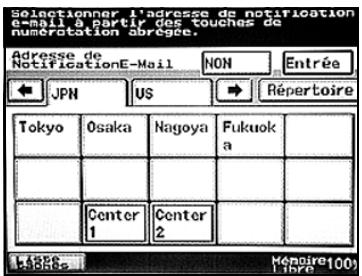 KONICA MINOLTA BIZHUB 250 PH2 5 SCAN - Spécifier la destination de l'E-mail de notification - 3