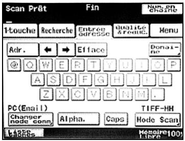 KONICA MINOLTA BIZHUB 250 PH2 5 SCAN - Pour entrer une adresse - 2
