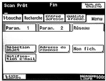 KONICA MINOLTA BIZHUB 250 PH2 5 SCAN - Spécifier une adresse E-mail de réponse - 1