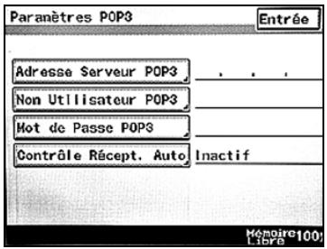 KONICA MINOLTA BIZHUB 250 PH2 5 SCAN - Adresse serveur POP3 - 1