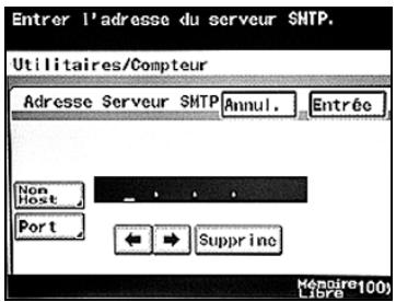 KONICA MINOLTA BIZHUB 250 PH2 5 SCAN - Adresse du serveur SMTP - 2