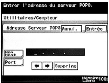 KONICA MINOLTA BIZHUB 250 PH2 5 SCAN - Adresse serveur POP3 - 2