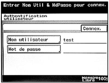 KONICA MINOLTA BIZHUB 250 PH2 5 SCAN - Si les réglages Authentication utiliser ont été spécifiés - 2
