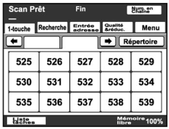 KONICA MINOLTA BIZHUB 250 PH2 5 SCAN - Saisir le numero d'un bouton 1-Touche - 2