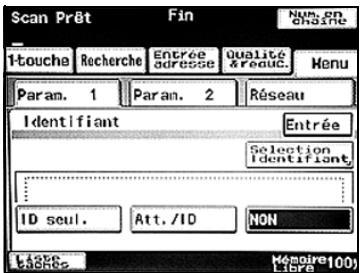 KONICA MINOLTA BIZHUB 250 PH2 5 SCAN - Spécifier le réglage Identif. Emetteur - 2