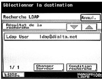 KONICA MINOLTA BIZHUB 250 PH2 5 SCAN - Pour rechercher les informations sur la destination - 6