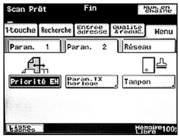 KONICA MINOLTA BIZHUB 250 PH2 5 SCAN - Spécifier la priorité d'émission - 1