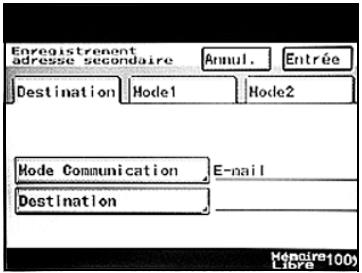 KONICA MINOLTA BIZHUB 250 PH2 5 SCAN - Enregistrer/Effacer une adresse secondaire - 3