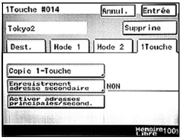 KONICA MINOLTA BIZHUB 250 PH2 5 SCAN - Enregistrer/Effacer une adresse secondaire - 1