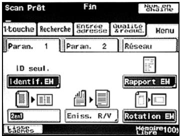 KONICA MINOLTA BIZHUB 250 PH2 5 SCAN - Spécifier le réglage Identif. Emetteur - 1