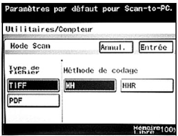 KONICA MINOLTA BIZHUB 250 PH2 5 SCAN - Pour spécifier les paramètres du Mode Scan - 2
