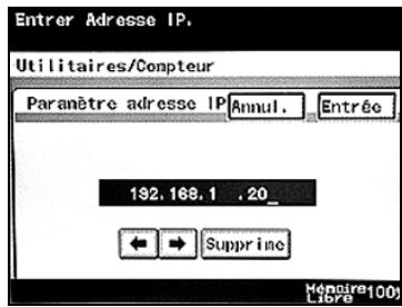 KONICA MINOLTA BIZHUB 250 PH2 5 SCAN - Paramètre adresse IP - 2