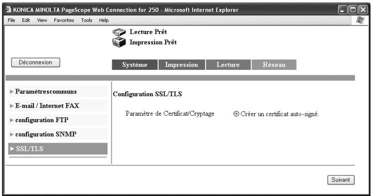 KONICA MINOLTA BIZHUB 250 PH2 5 SCAN - Créer des certificates - 1
