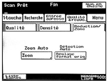 KONICA MINOLTA BIZHUB 250 PH2 5 SCAN - Réglage format original - 2