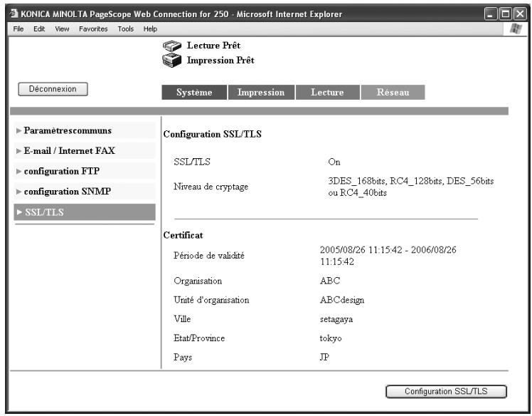 KONICA MINOLTA BIZHUB 250 PH2 5 SCAN - Supprimer des certificates - 1