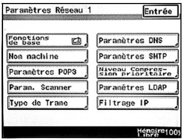 KONICA MINOLTA BIZHUB 250 PH2 5 SCAN - Pour spécifique les paramètres réseau de départ. - 6