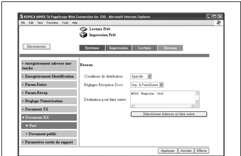 KONICA MINOLTA BIZHUB 250 PH2 5 SCAN - Spécifiez chaque paramètre, et cliquez sur [Appliquer]. - 1