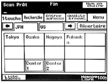 KONICA MINOLTA BIZHUB 250 PH2 5 SCAN - Pour enregistrer les informations de destination sous les boutons 1-touche - 1