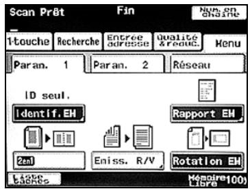 KONICA MINOLTA BIZHUB 250 PH2 5 SCAN - Spécifier les conditions d'impression du rapport d'émission - 1