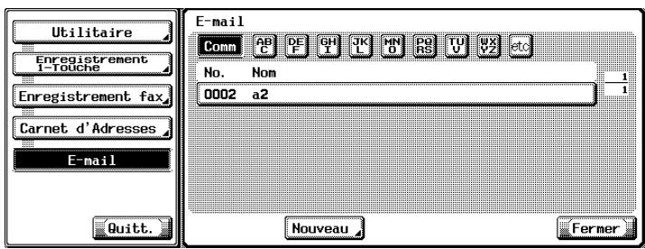 KONICA MINOLTA BIZHUB C450 - Appuyez sur [Nouveau]. - 1